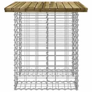 Zahradní stůl gabion design 100 x 70 x 72 cm impregnované dřevo borovice - obrázek 4