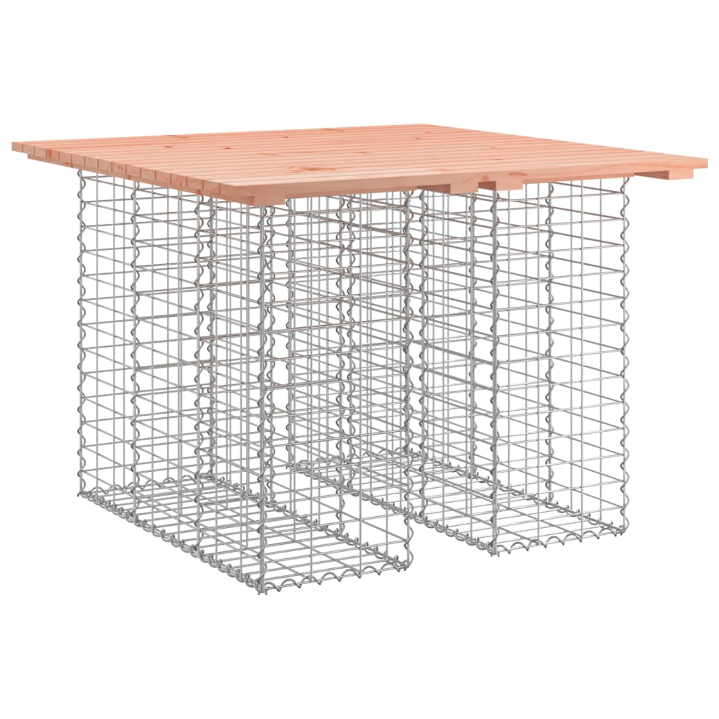vidaXL Zahradní stůl gabion design 100 x 102 x 72 cm masivní dřevo douglaska