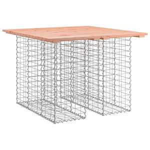 Zahradní stůl gabion design 100 x 102 x 72 cm masivní dřevo douglaska - obrázek 2