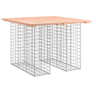 Zahradní stůl gabion design 100 x 102 x 72 cm masivní dřevo douglaska - obrázek 2