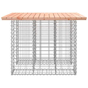 Zahradní stůl gabion design 100 x 102 x 72 cm masivní dřevo douglaska - obrázek 4