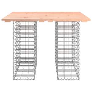 Zahradní stůl gabion design 100 x 102 x 72 cm masivní dřevo douglaska - obrázek 5