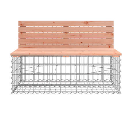 vidaXL Gartenbank aus Gabionen 103x70x65 cm Massivholz Douglasie