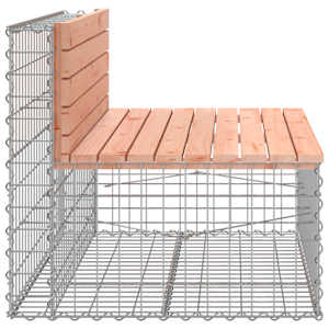 Zahradní lavice gabionový design 103x70x65 cm masivní douglaska - obrázek 4