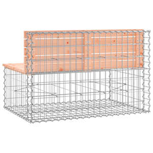 Zahradní lavice gabionový design 103x70x65 cm masivní douglaska - obrázek 5
