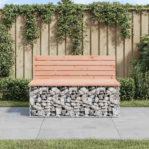 Zahradní lavice gabionový design 103x70x65 cm masivní douglaska - obrázek 1