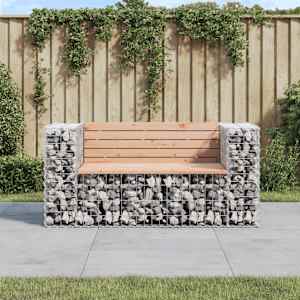 Vrtna gabionska klop 143x71x65,5 cm trden les douglas