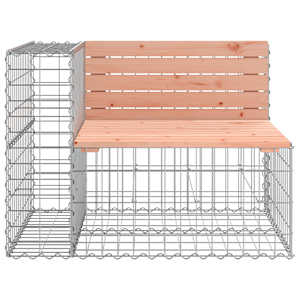 Zahradní lavice gabionový design 92x71x65,5cm masivní douglaska - obrázek 3