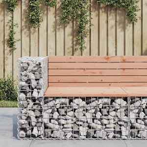 Vrtna gabionska klop 92x71x65,5 cm trden les douglas