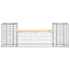 Zahradní lavice gabionový design 183x41x60,5cm masivní borovice - obrázek 3