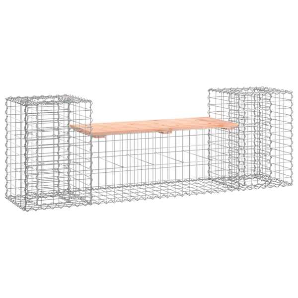 vidaXL gabioonpink, 183x41x60,5 cm, ebatsuuga puit