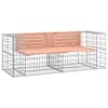 vidaXL gabioonpink, 184 x 71 x 65,5 cm, ebatsuuga puit