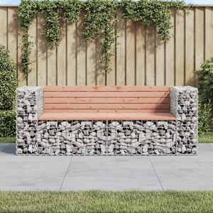 Zahradní lavice gabionový design 184x71x65,5 cm masiv douglasky - obrázek 1