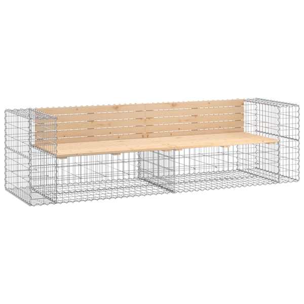 vidaXL gabioonpink, 244 x 71 x 65,5 cm, m&auml;nnipuit