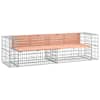 vidaXL gabioonpink, 244 x 71 x 65,5 cm, ebatsuuga puit