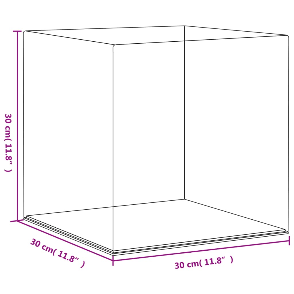 Vitrine - Transparent - Plexiglas - 3 étages JVE005