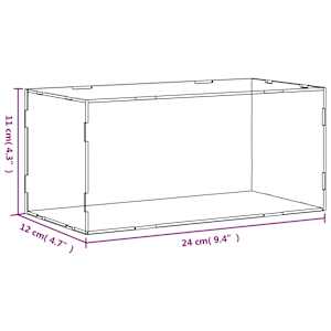 Průhledná reklamní krabice 24 x 12 x 11 cm akrylová - obrázek 6