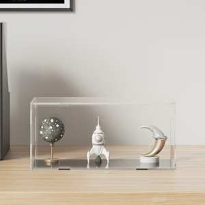 Razstavna škatla prozorna 24x12x11 cm akrilna