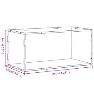 Průhledná reklamní krabice 30 x 15 x 14 cm akrylová - obrázek 6