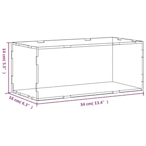 Průhledná reklamní krabice 34 x 16 x 14 cm akrylová - obrázek 6