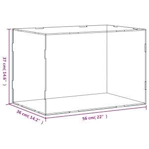 Průhledná reklamní krabice 56 x 36 x 37 cm akrylová - obrázek 6