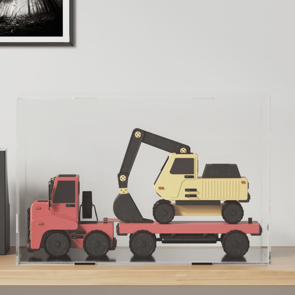 vidaXL Cutie de prezentare transparentă 56x36x37 cm, acrilică