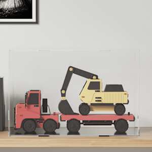 Razstavna škatla prozorna 56x36x37 cm akrilna