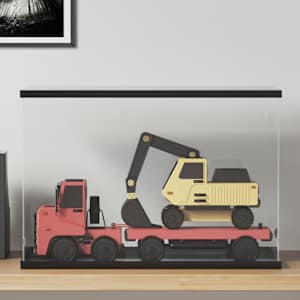 Razstavna škatla prozorna 56x36x37 cm akrilna