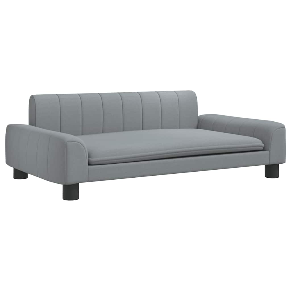 Alternativ bild 1 för VidaXl Barnsoffa Ljusgrå 90X53X30 Cm Tyg