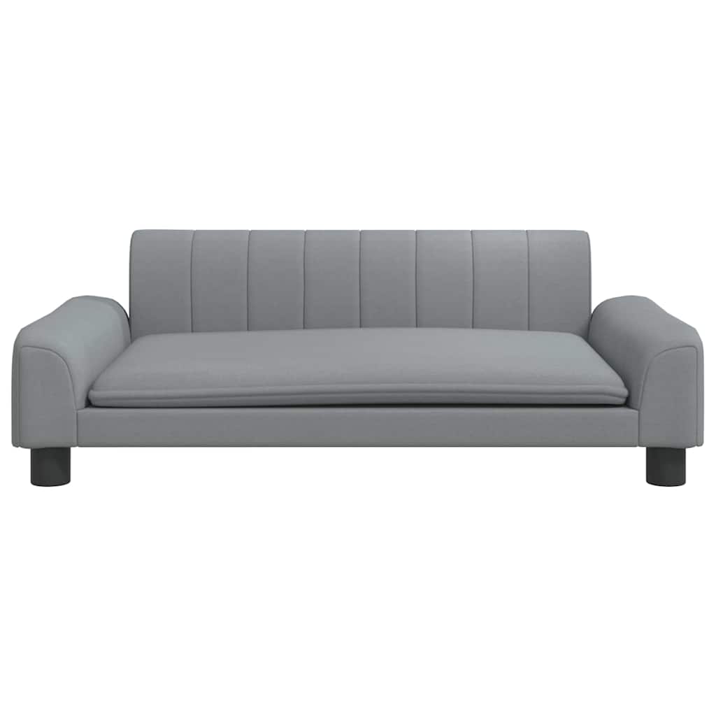 Alternativ bild 3 för VidaXl Barnsoffa Ljusgrå 90X53X30 Cm Tyg