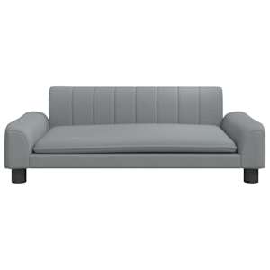 vidaXL Kindersofa Hellgrau 90x53x30 cm Stoff