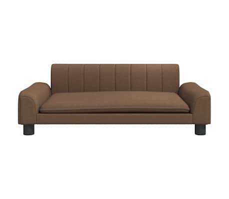 vidaXL Kinderbank 90x53x30 cm stof bruin