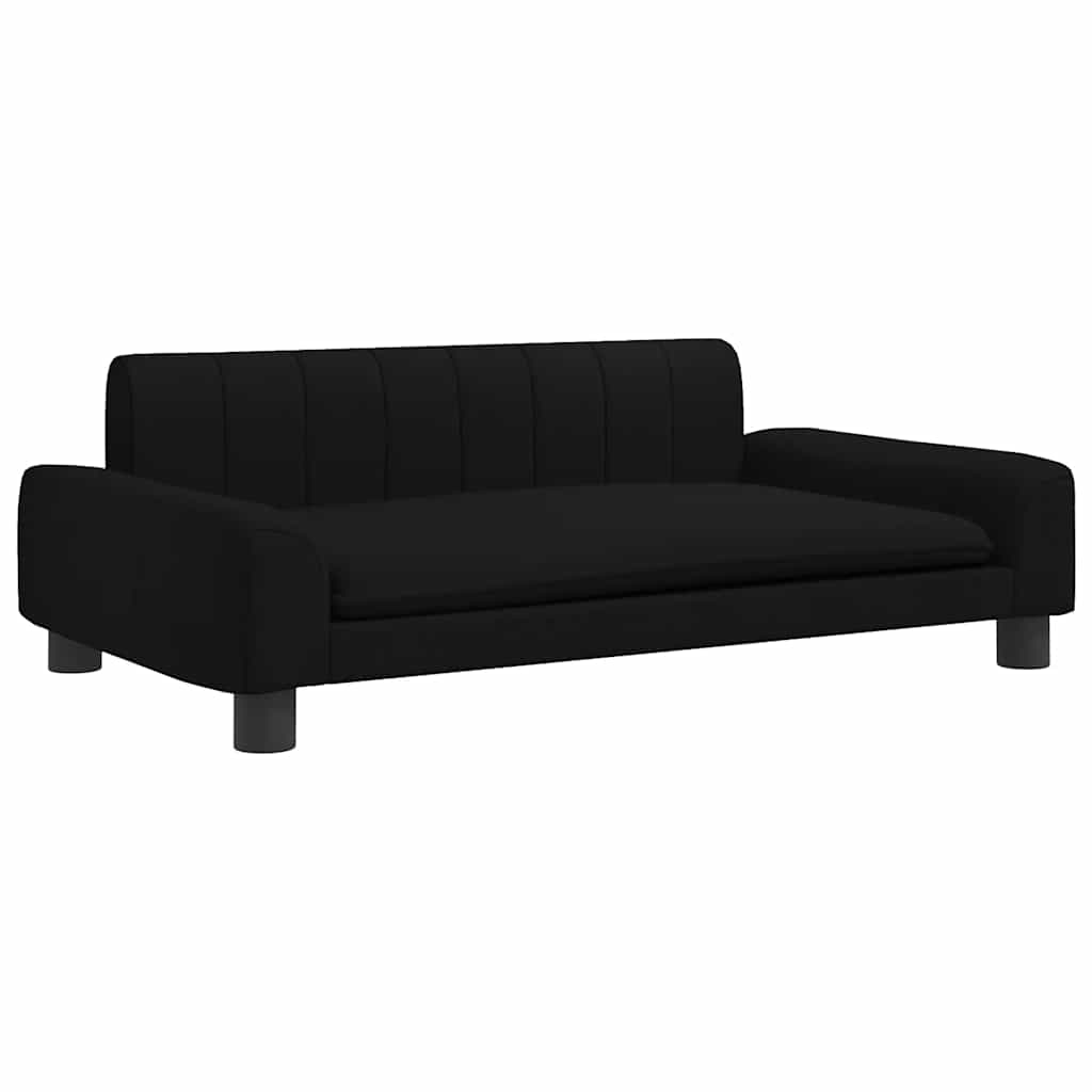 vidaXL Dětská pohovka černá 90 x 53 x 30 cm textil