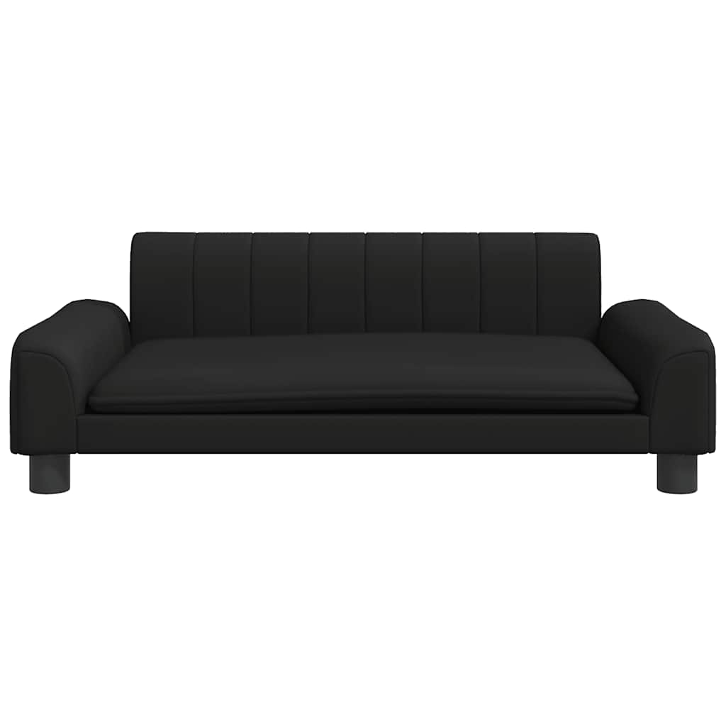 Thumbnail - vidaXL Kindersofa Schwarz 90x53x30 cm Kunstleder