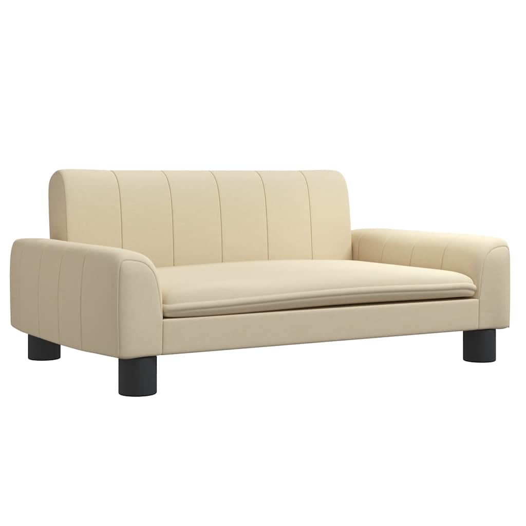 vidaXL Dětská pohovka krémová 70 x 45 x 30 cm textil