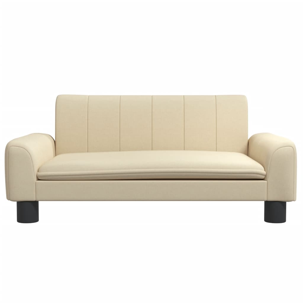 vidaXL Canapea pentru copii, crem, 70x45x30 cm, material textil