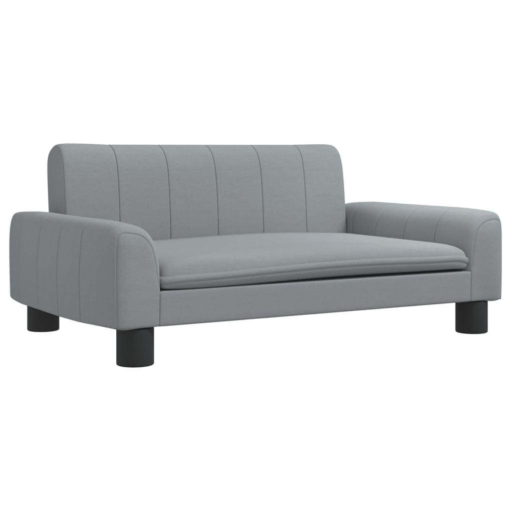 vidaXL Dětská pohovka světle šedá 70 x 45 x 30 cm textil