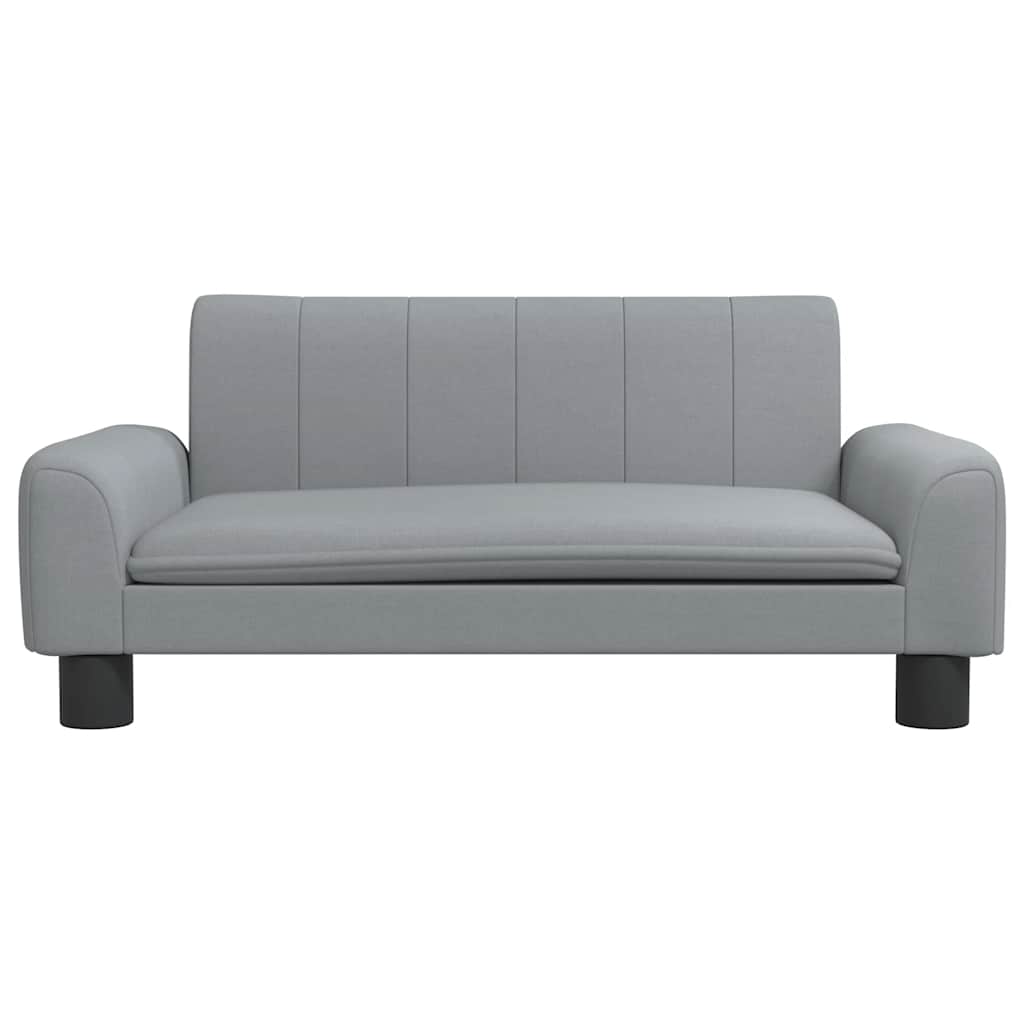Thumbnail - vidaXL Kindersofa Hellgrau 70x45x30 cm Stoff