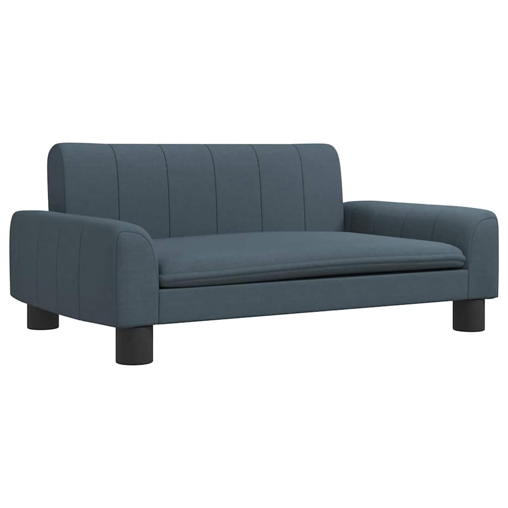 vidaXL Dětská pohovka tmavě šedá 70 x 45 x 30 cm textil