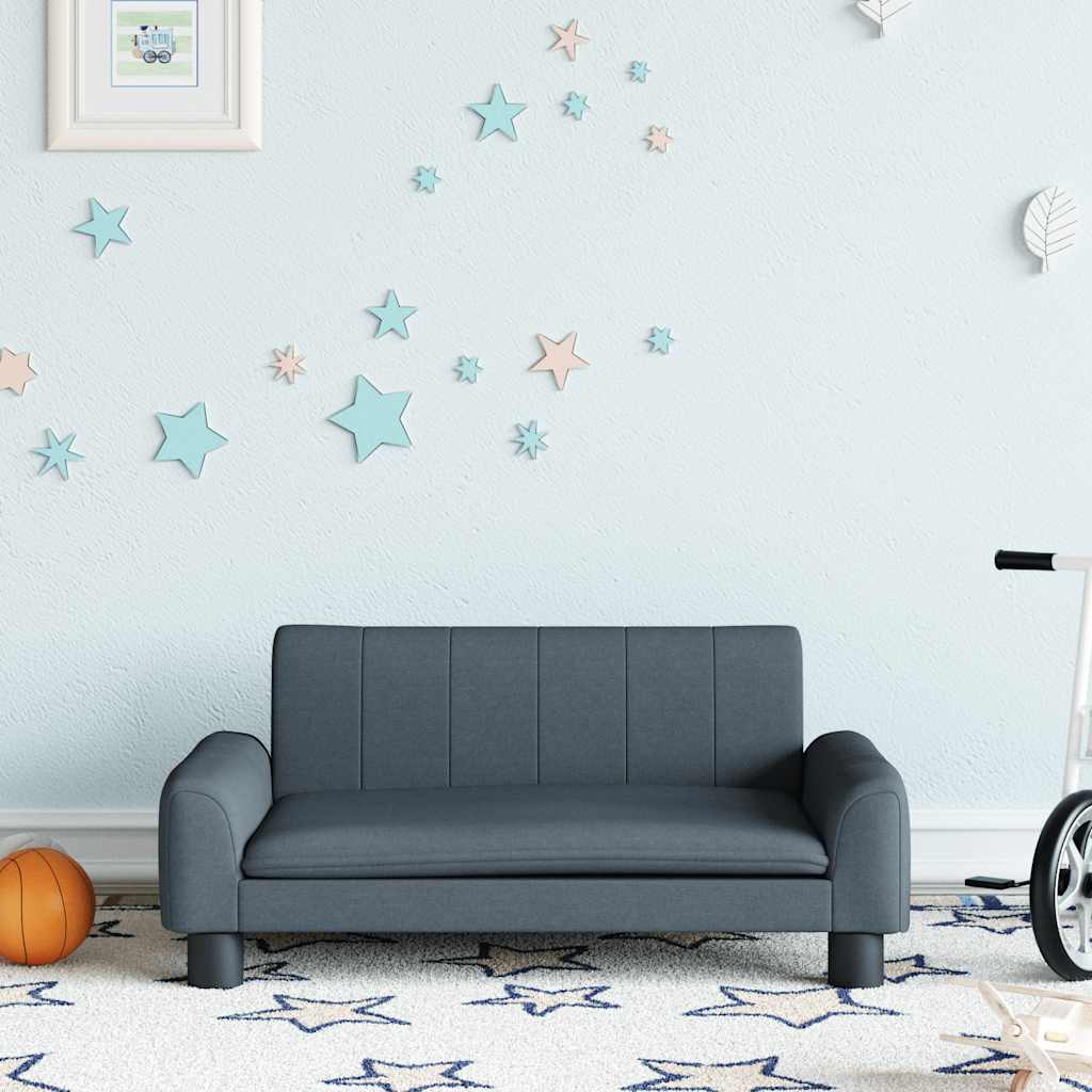 Thumbnail - vidaXL Kindersofa Dunkelgrau 70x45x30 cm Stoff