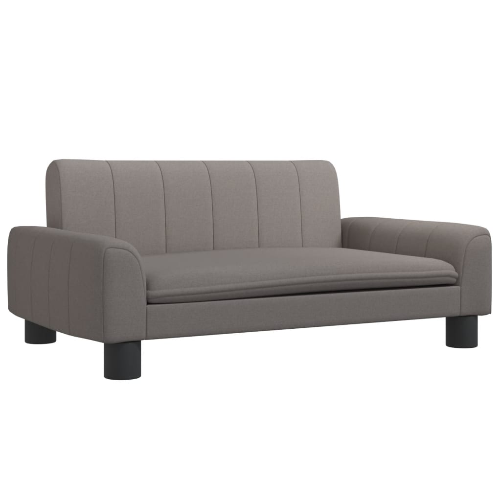 vidaXL Dětská pohovka taupe 70 x 45 x 30 cm textil