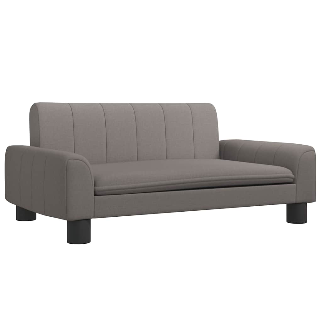vidaXL Dětská pohovka taupe 70 x 45 x 30 cm textil