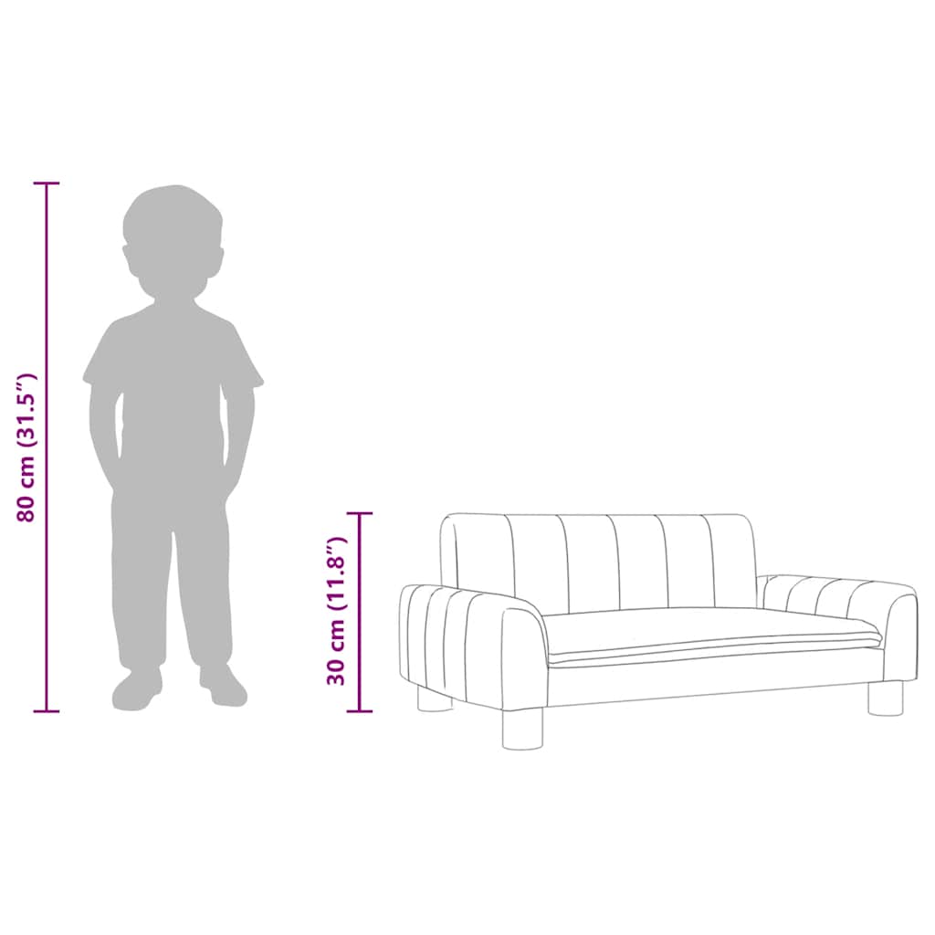 Vaikiška sofa, juodos spalvos, 70x45x30cm, audinys 7 8720845455866 g en hd 6