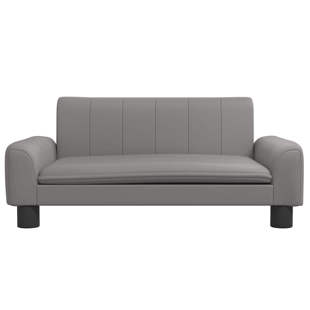 Thumbnail - vidaXL Kindersofa Grau 70x45x30 cm Kunstleder