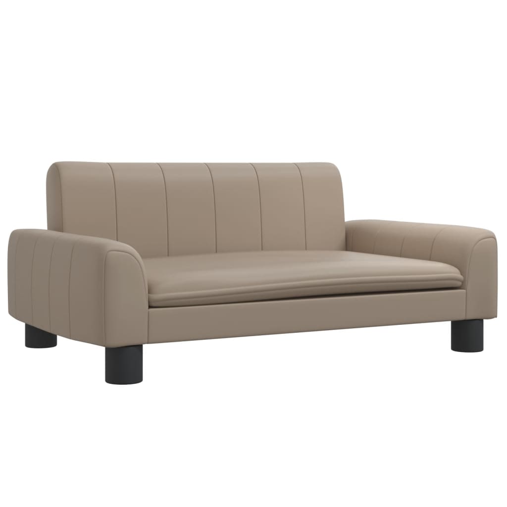 vidaXL Dětská pohovka cappuccino 70 x 45 x 30 cm umělá kůže