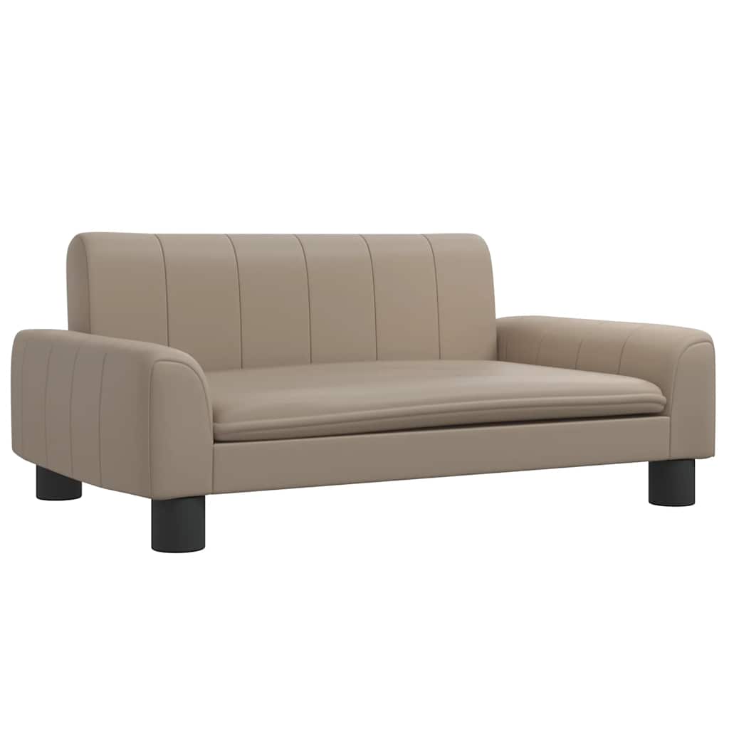 vidaXL Dětská pohovka cappuccino 70 x 45 x 30 cm umělá kůže