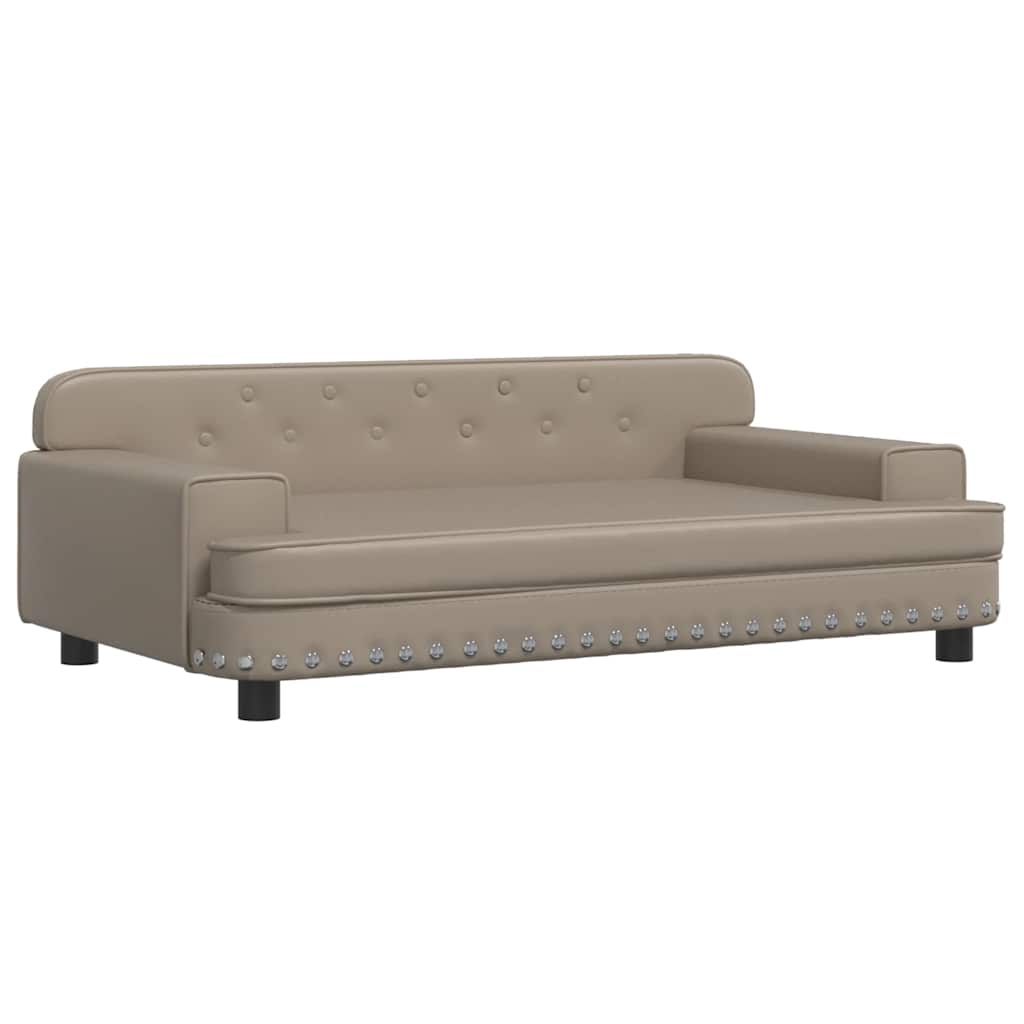 vidaXL Dětská pohovka cappuccino 90 x 53 x 30 cm umělá kůže