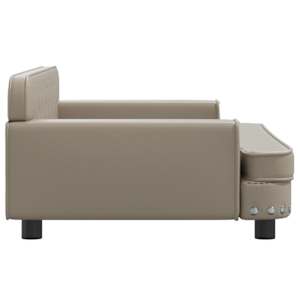 Dětská pohovka cappuccino 90 x 53 x 30 cm umělá kůže - obrázek 4