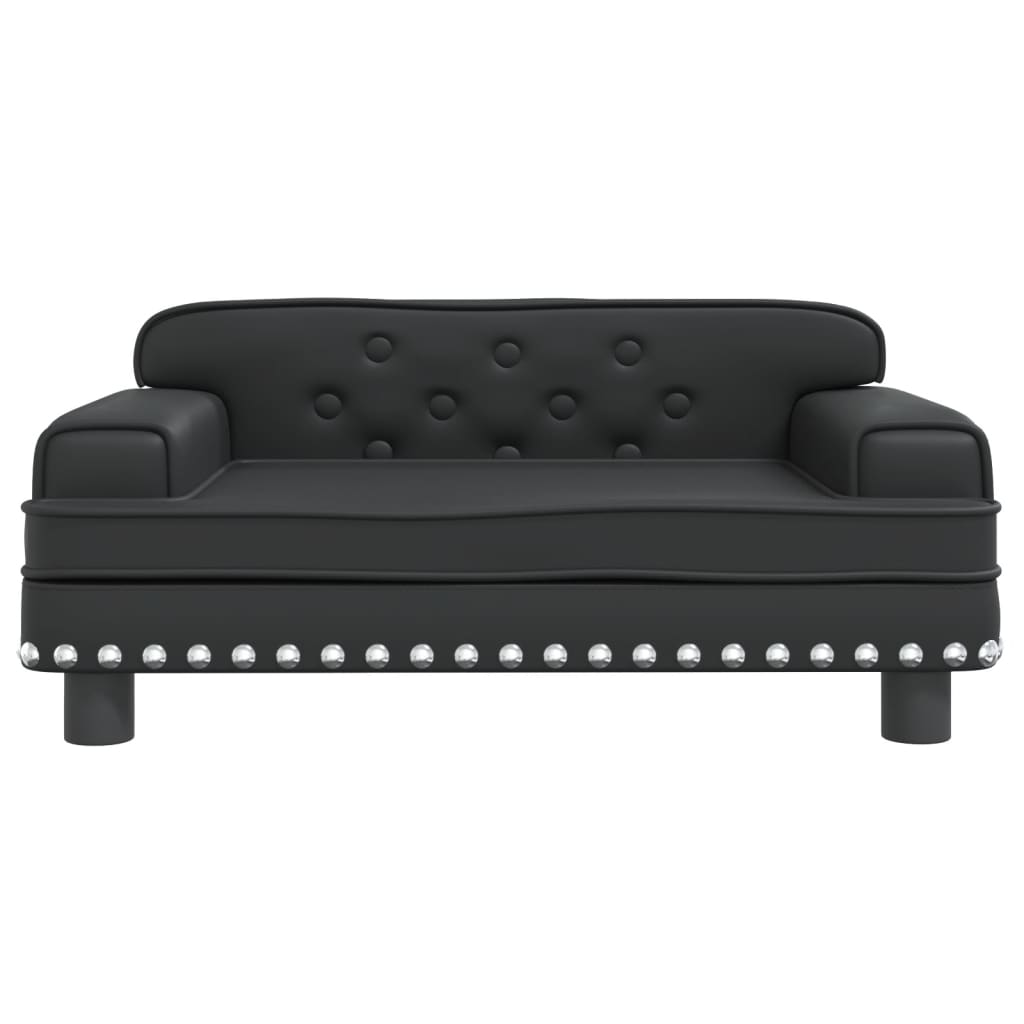 Thumbnail - vidaXL Kindersofa Schwarz 70x45x30 cm Kunstleder