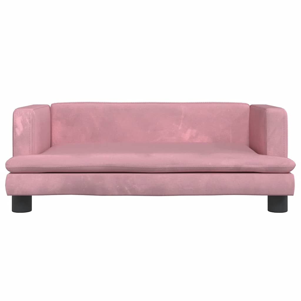 Thumbnail - vidaXL Kindersofa Rosa 80x45x30 cm Samt